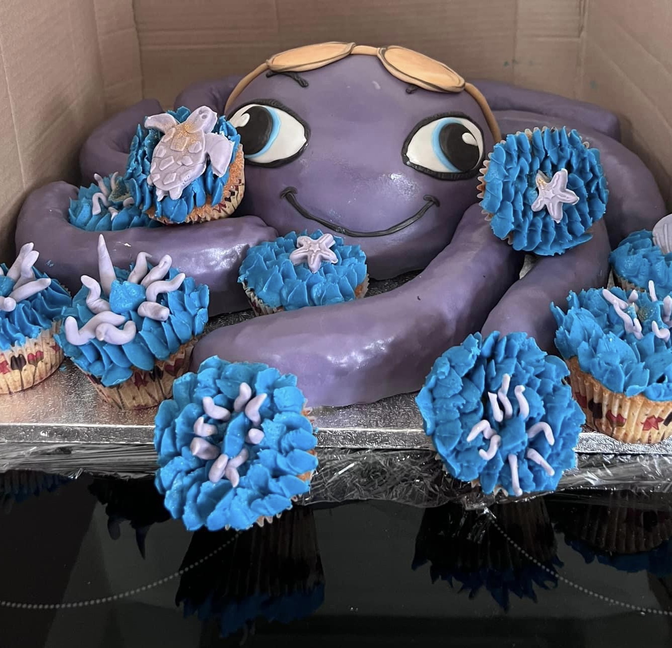 Octopus 3D cake